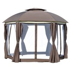 12X12 ft Outdoor Backyard Patio Canopy Gazebo Tent with Sidewalls Clearance