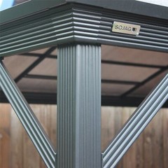 SOJAG Verona Hardtop Gazebo, 10 ft. x 14 ft. Dark Gray