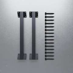8 Pieces Triangular Steel Bracket Kit Powder-Coated Finish Pergola Corner Brace
