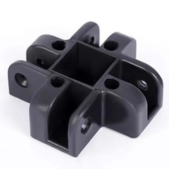Centre Connector For Popup Tent Frames Plastic 4 Way For 34x34mm Tubes