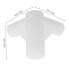 10Pcs Reusable Plastic Bed Canopy Pole Tee Connectors Three Way Joint for Home