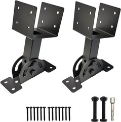 3 Pcs Heavy Duty Roof Riser Brackets Kit 4×4 Adjustable Height Angle Pergola