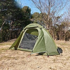 PU3000 Waterproof Single Person Tent 210T Polyester Fabric Aluminum Pole