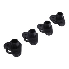 Gazebo Foot Brackets for 21x21mm Tube Plastic Set of 4 Tent Support Accessories
