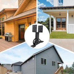 3 Pcs Heavy Duty Roof Riser Brackets Kit 4×4 Adjustable Height Angle Pergola