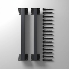 8 Pieces Triangular Steel Bracket Kit Powder-Coated Finish Pergola Corner Brace
