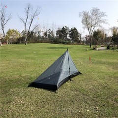 Portable Outdoor Tunnel Tent Two Person Ultralight with Dual Doors and Poles
