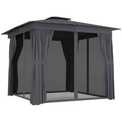 10&prime; x 10&prime; Outdoor Patio Gazebo, Double Roof Gazebo Canopy Shelter