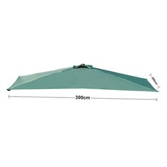 3×2 Meter Parasol Cover for Semi-Rectangular Roof Umbrella Canopy Replacement