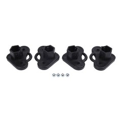 Gazebo Foot Brackets for 21x21mm Tube Plastic Set of 4 Tent Support Accessories