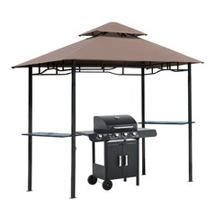 Durable Grill Gazebo PA-Coated Polyester Rust-Resistant Frame
