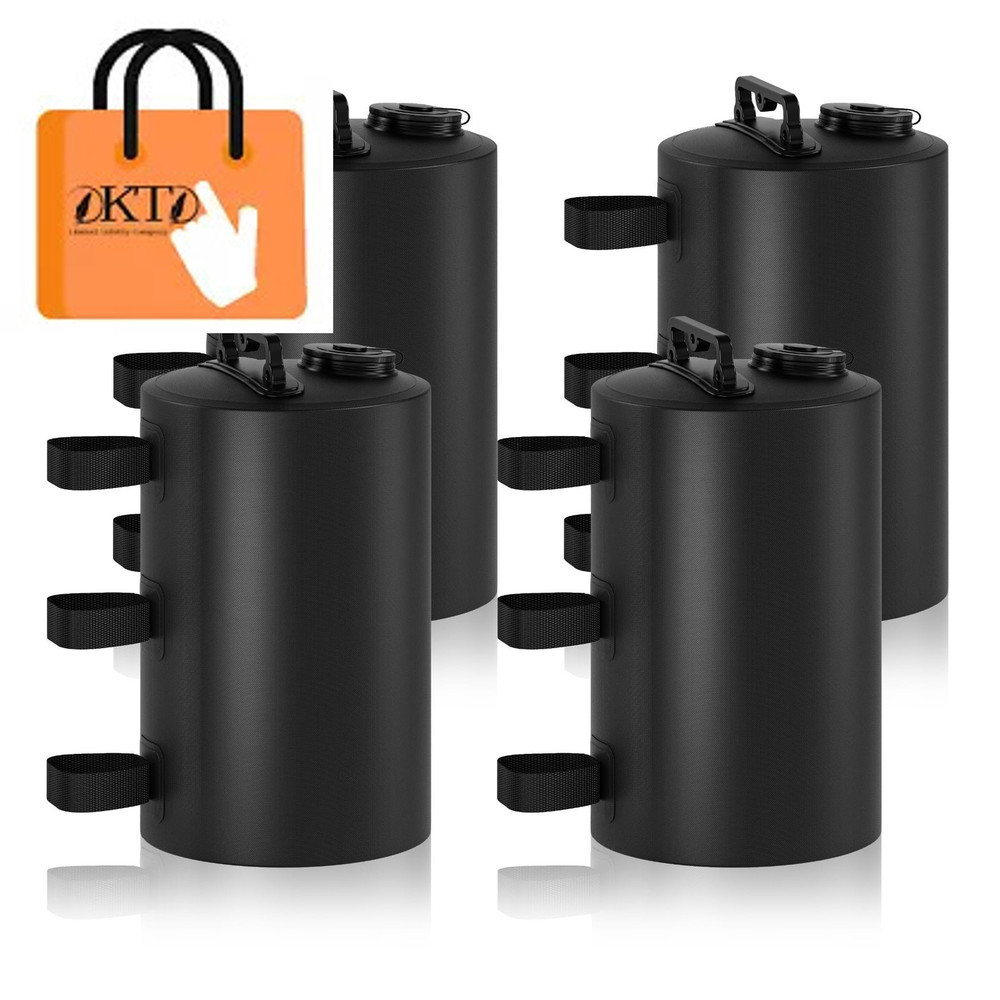 Canopy Water Weights Bag, 88 lb Tent 4 Leg Portable 10L Black