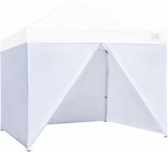 Eurmax Full Zippered Walls for 10 x 10 Pop Up Canopy,10×10 Canopy Sidewalls