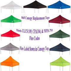 8×8 Ez Pop Up Canopy Replacement Top Impact Canopy Caravan Gazebo Tent Beach