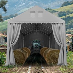 13x32ft Storage Canopy with Sidewalls Outdoor Portable Heavy Duty Shelter Tent