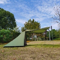 Portable Outdoor Tunnel Tent Two Person Ultralight with Dual Doors and Poles