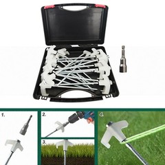 12pcs 8 inch Glow in Dark Tent Pegs Stainless Steel for Camping and Patios