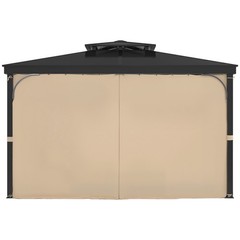 Uimoso 12&prime; x 10&prime; x 6.7&prime; Waterproof Khaki Gazebo Privacy Panels