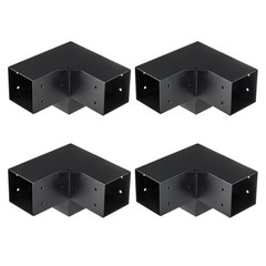 VEVOR 4 »x4 » Pergola Bracket Kit 3-Way Woodworks DIY Post for Gazebos 4 pcs