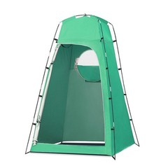 Silver Coated Polyester Shower Tent with Removable PE Floor 130x130x210cm
