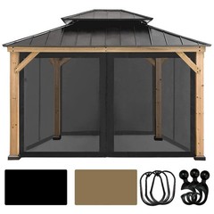 Gazebo Netting Screen with Zipper Design – 10×12 ft