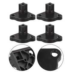 For PopUp Tent Foot Brackets Plastic for 21x21mm Tube Legs Pack of 4 Units