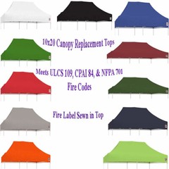 Impact Canopy 10×20 Pop up Canopy Replacement Tent Cover Outdoor Gazebo TOP ONLY