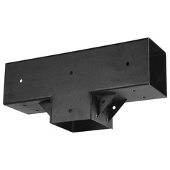 4×4 Inch Pergola Bracket Kit Inner 3.5×3.5 3-Way Woodworks DIY Post 2 pcs