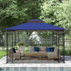 Replacement Gazebo Canopy, 10 x 12 FT Durable Outdoor Roof Cover – Fits Blue