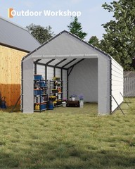 16PCS Metal Carport Kit Roofing Panels for Metal Carport 13x26ft 13x21ft 13x16ft