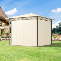 Softtop Garden Gazebo Polyester Roof Steel Frame Click System 10×10 10×13 ft