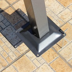 11.5&prime; x 11.5&prime; Outdoor Retractable Pergola Canopy Metal Patio Gray Shade Shelter