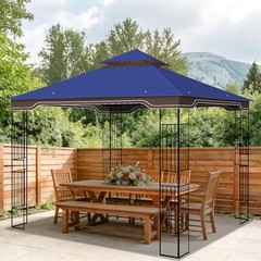 Replacement Gazebo Canopy, 10 x 12 FT Durable Outdoor Roof Cover – Fits Blue