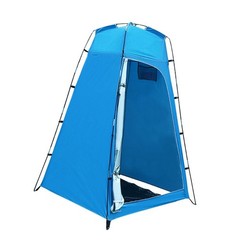 Silver Coated Polyester Shower Tent with Removable PE Floor 130x130x210cm