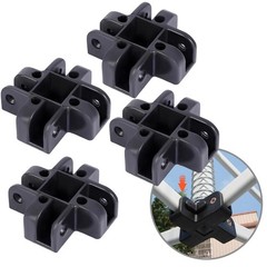 4 Pack Popup Canopy Center Connector Plastic Fits Square Tubes 34x34mm