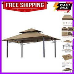 8×5 Ft Replacement Grill BBQ Gazebo Top Compatible with Grill Gazebo Frame Mo…